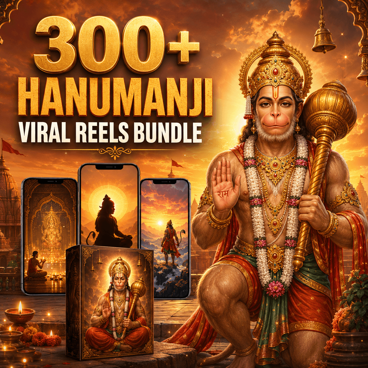 300+ HANUMANJI VIRAL REELS BUNDLE