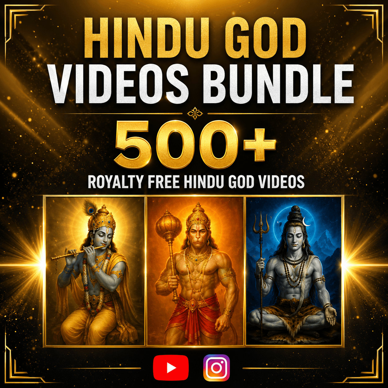 500+ Hindu God Videos Bundle